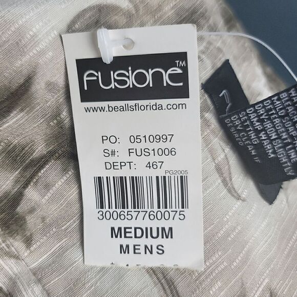 NWT FUSIONE Button Down Short Sleeve Shirt - Picture 11 of 11